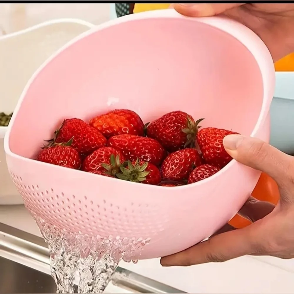 Pink Rinse Basin Sieve